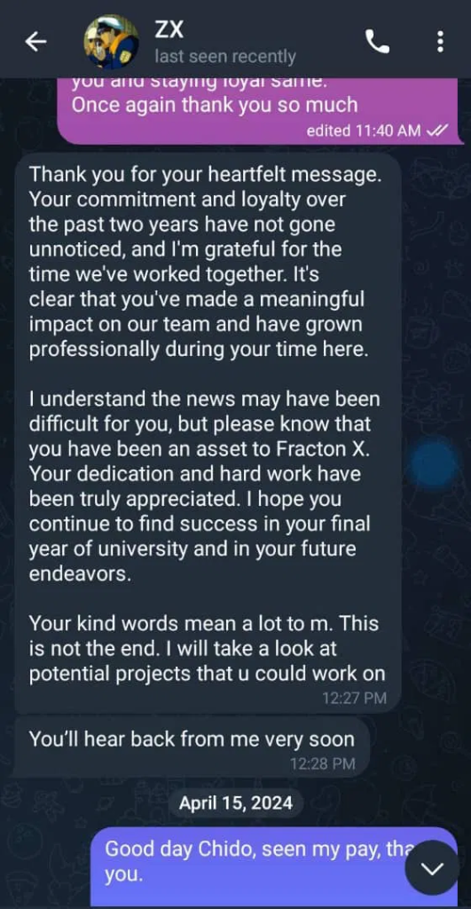 Fracton X — Telegram recommendation