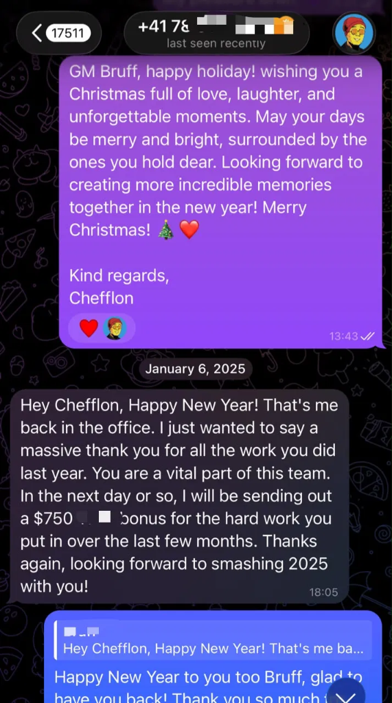 Bruff — WhatsApp recommendation